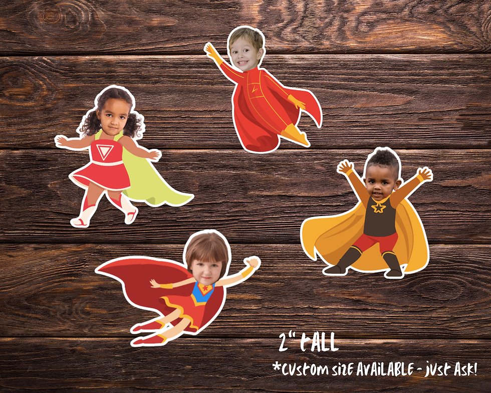 Thumbnail: Superhero Custom Photo Confetti | Personalized Face Party Favors