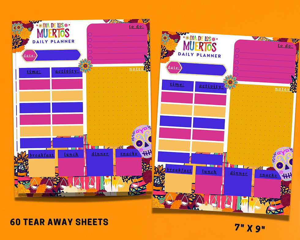 Thumbnail: Dia de Los Muertos Daily Planner Notepad
