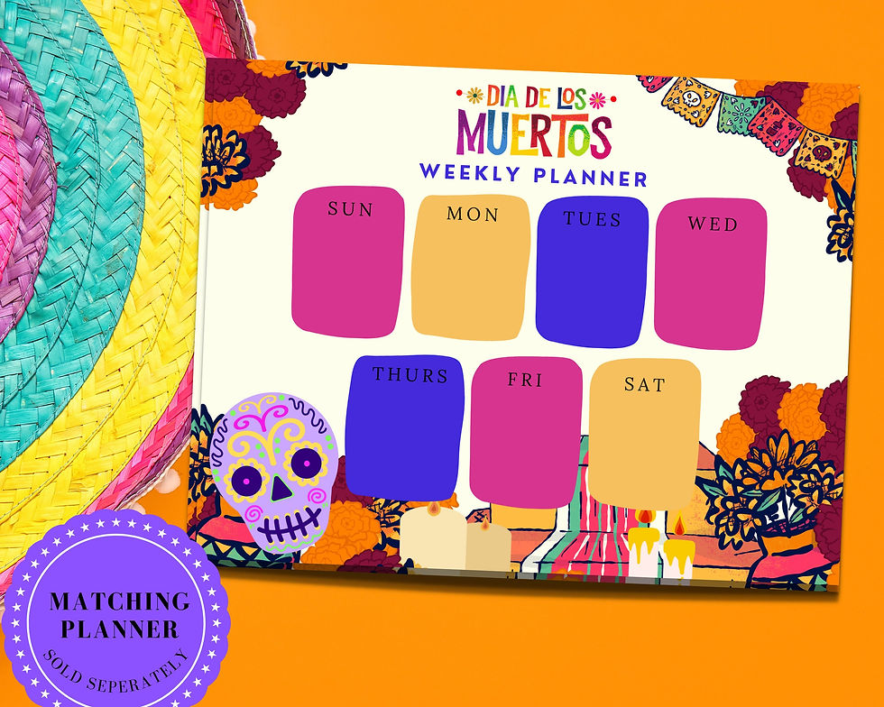Thumbnail: Dia de Los Muertos Daily Planner Notepad