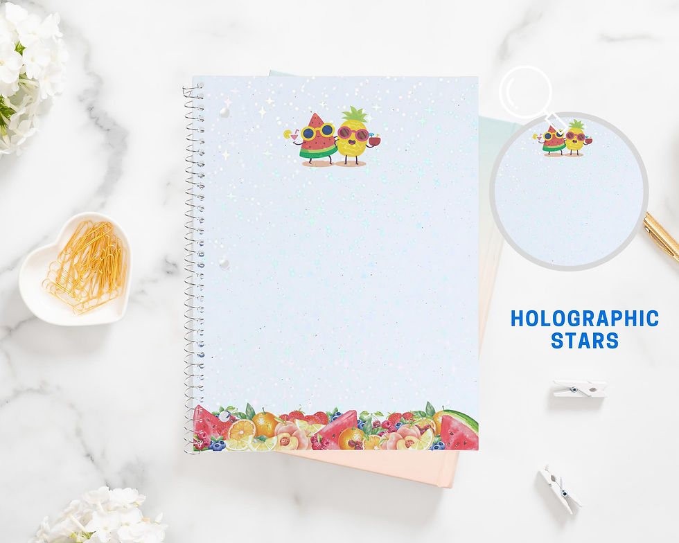 Thumbnail: Fruity Florals Spiral Notebook