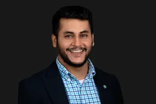 Corporate headshot of a finance manager