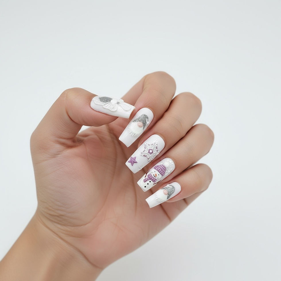 Nail Sticker 063 HOLO-VIOLET CHRISTMAS