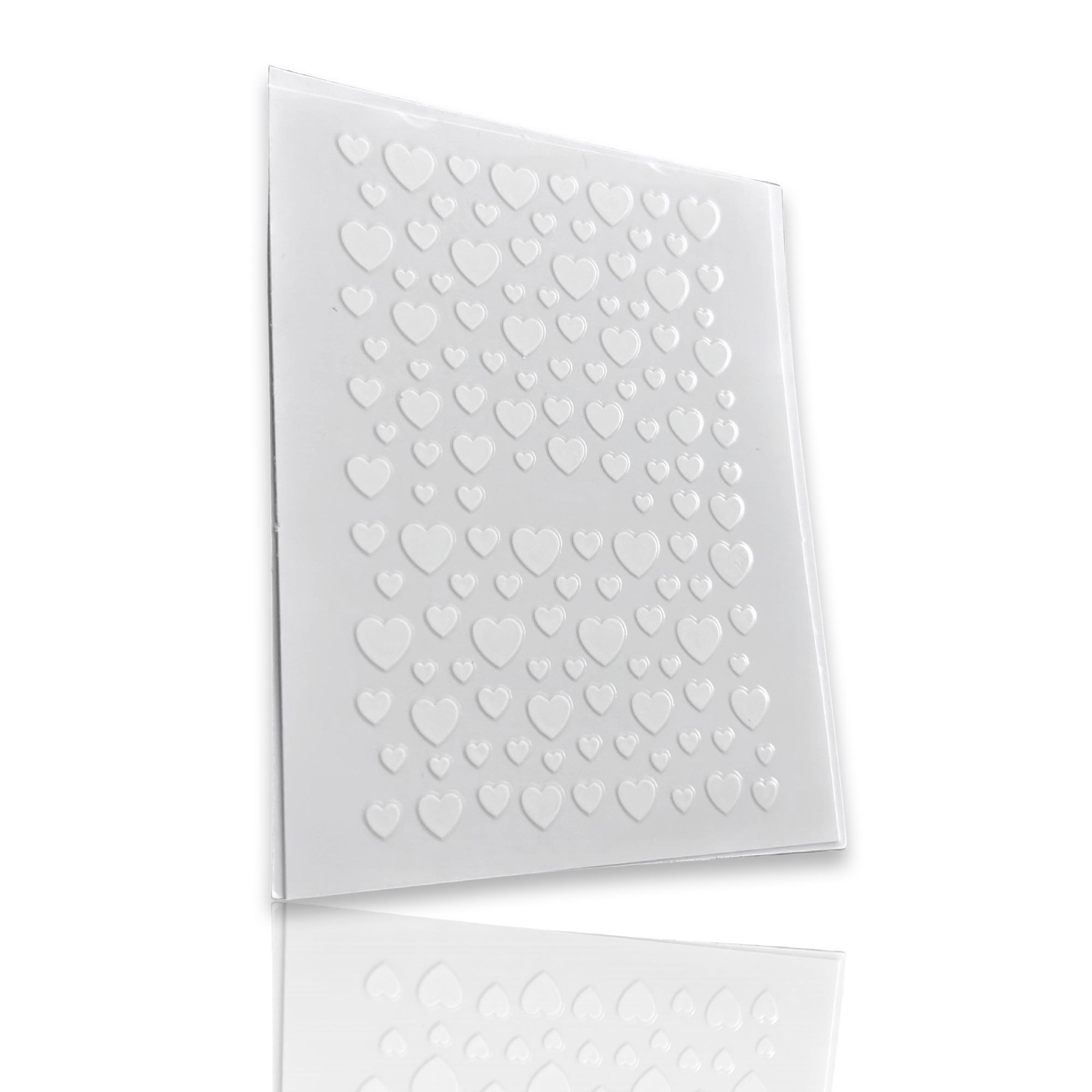 Nails Sticker WHITE HEARTS