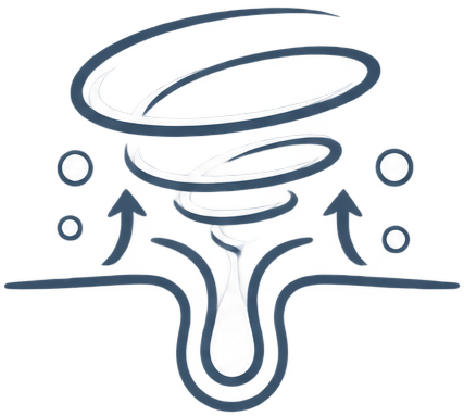 ניקוי עמוק בטכנולוגיית Vortex®