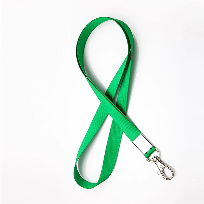 Thumbnail: Dark green plain lanyard 1.5cm width Singapore instock bulk