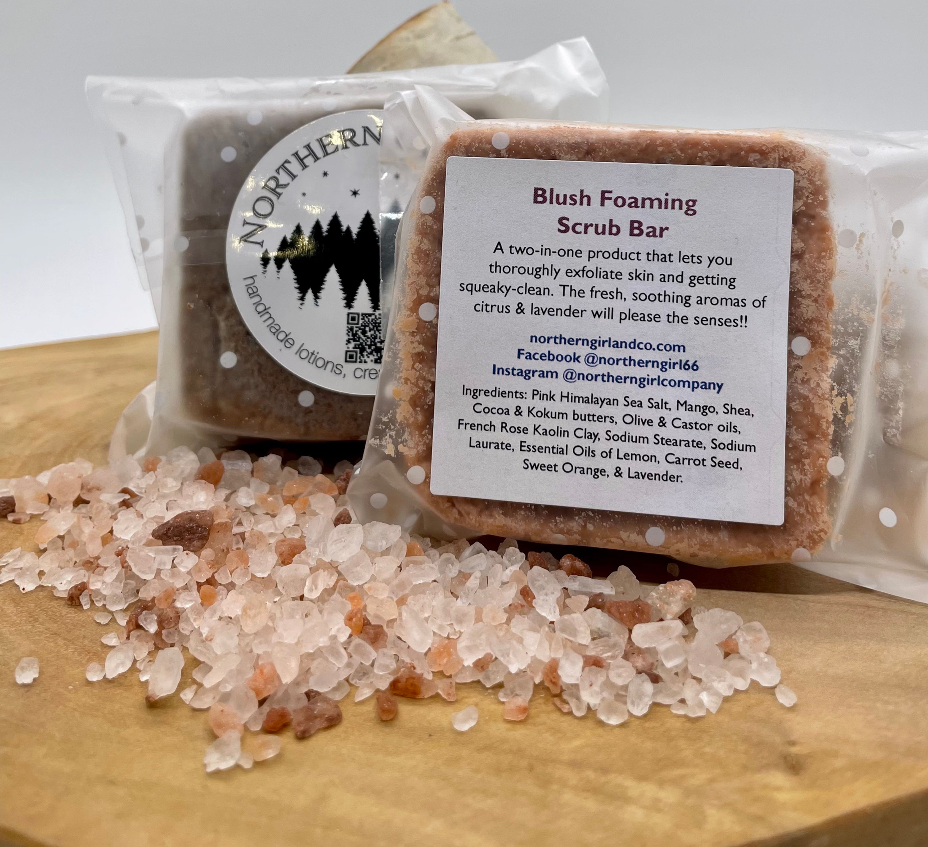 Blush Foaming Scrub Bar