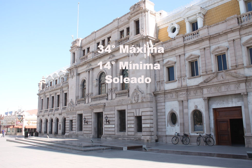 Pronostican miércoles soleado con máxima de 34°