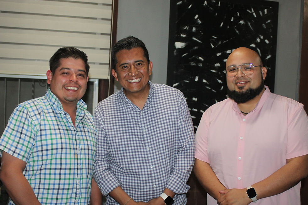Damián Hernández, Julio César León y Alejandro Correa