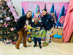 Agentes de la Fiscalía de Juárez en convivencia navideña