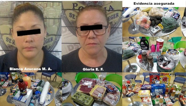 Acusan a cajera y clienta de centro comercial por robo