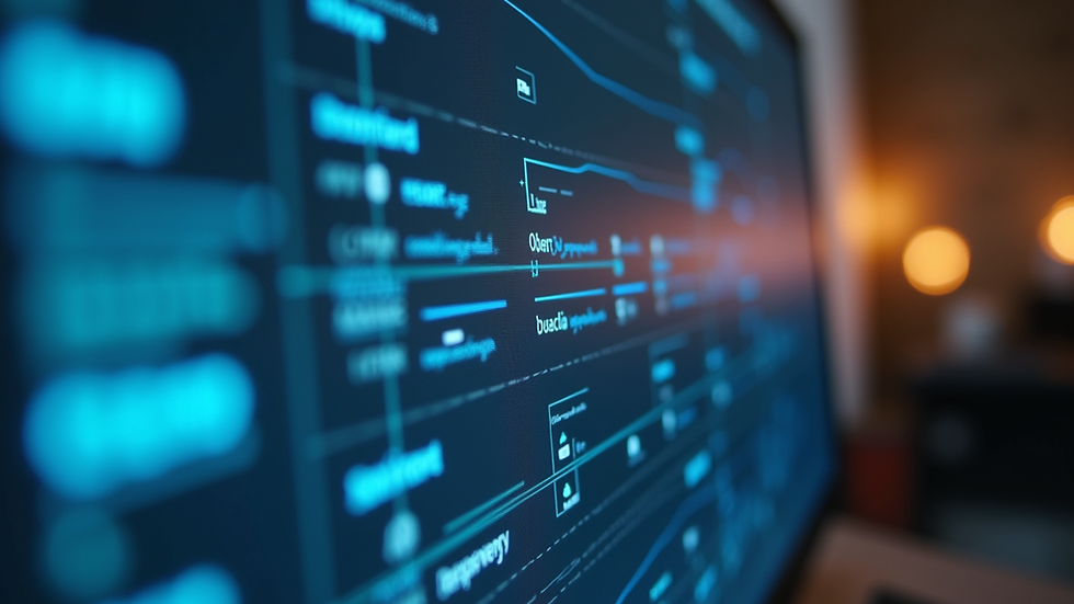 Close-up view of a computer screen showing marketing automation workflow setup