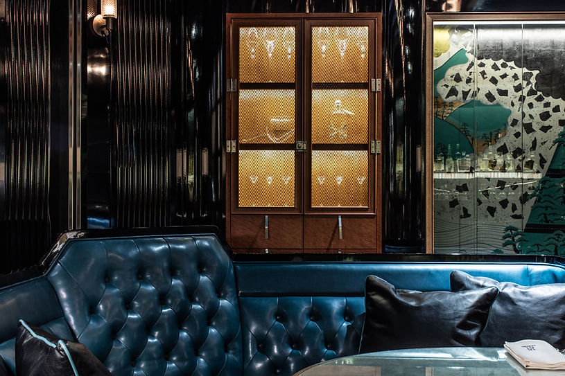 Exclusive commercial hospitality photography of Ferrari Club Lounge Tokyo, designed by Joyce Wang Studio. Captured by Edmon Leong.