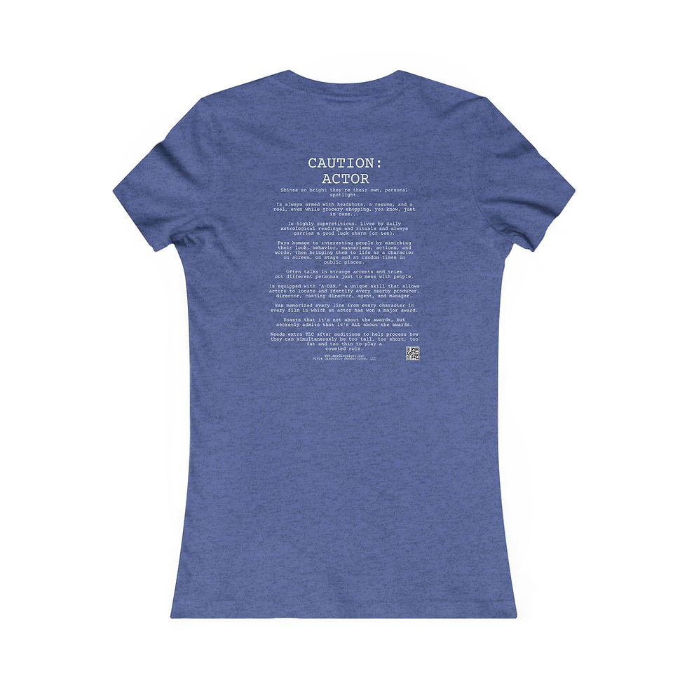 Thumbnail: Caution Actor Scoop Neck Tee