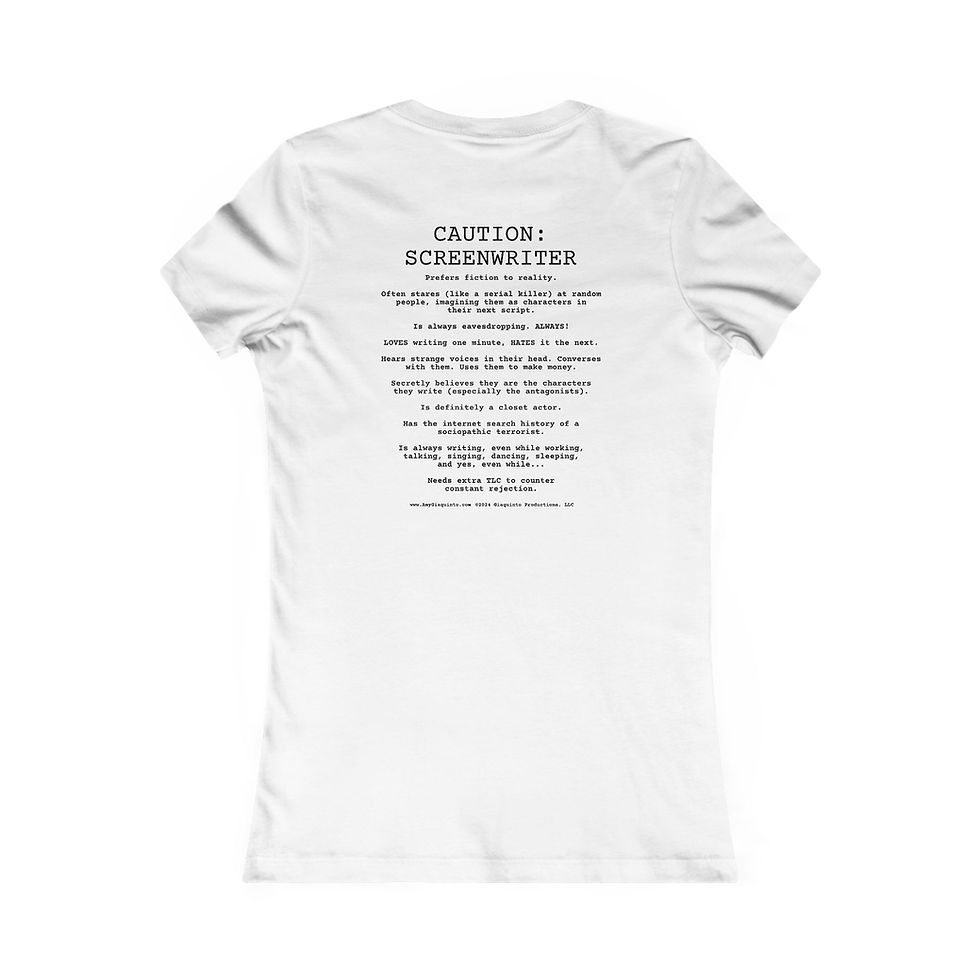 Thumbnail: Caution Screenwriter Fitted Scoop Neck Tee 
