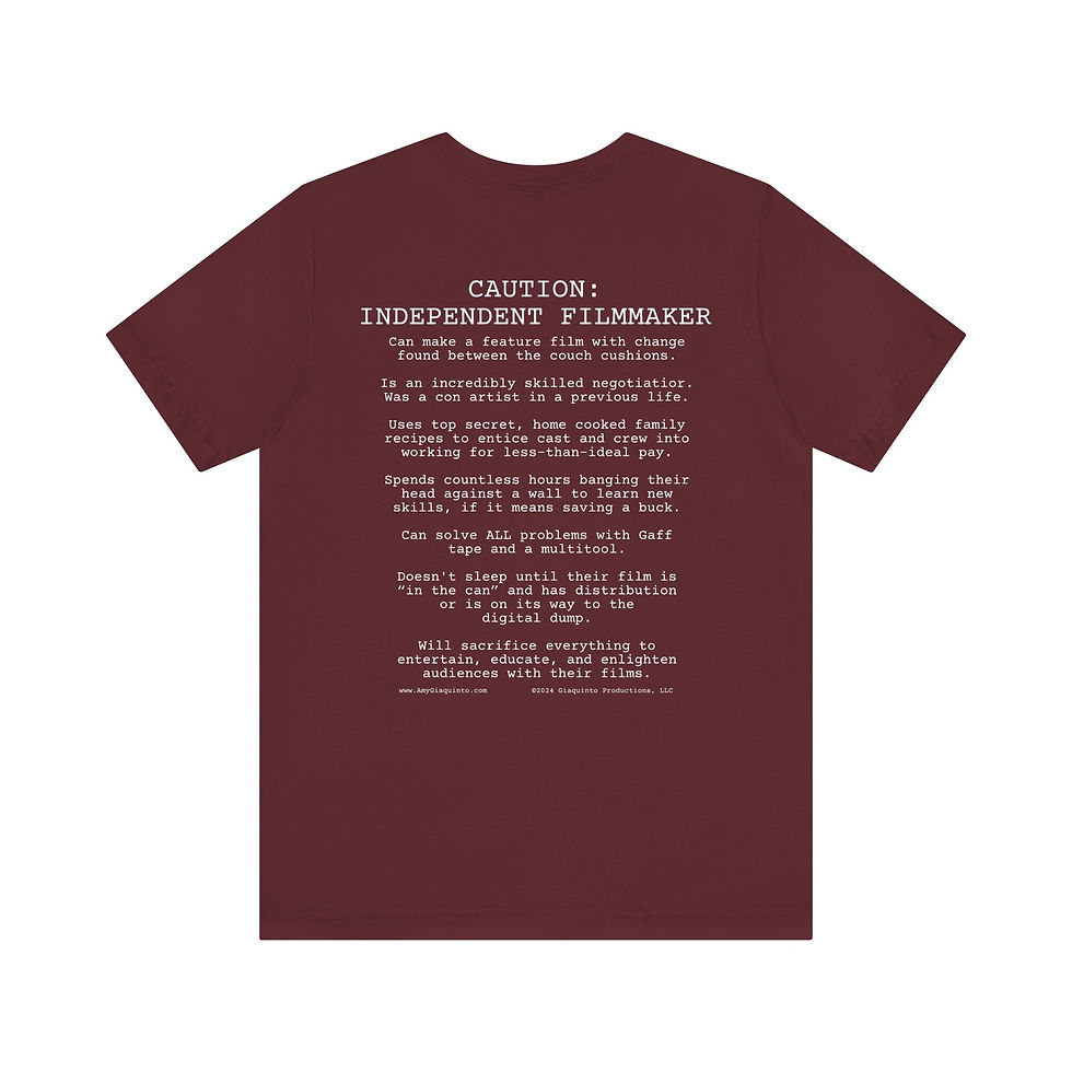 Thumbnail: Caution Independent Filmmaker Short Sleeve Tee