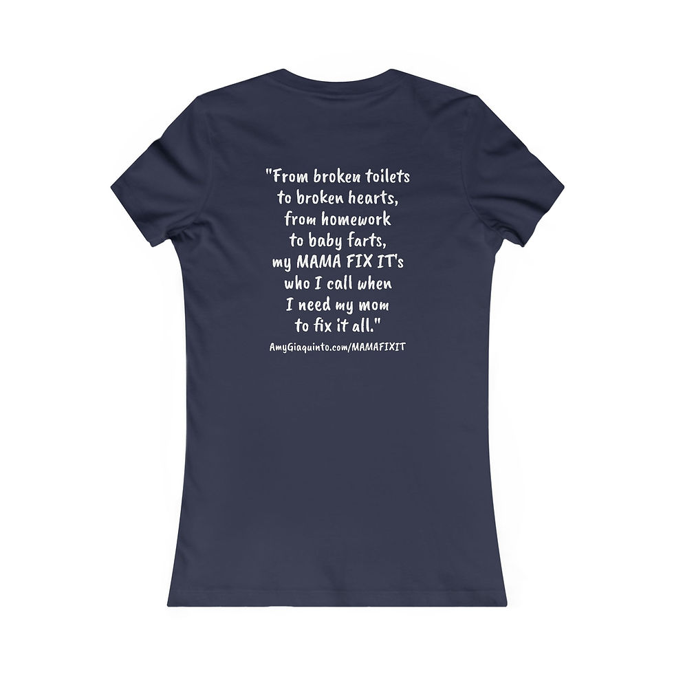 Thumbnail: I Love My MAMA FIX IT Fitted Scoop Neck Short Sleeve Tee
