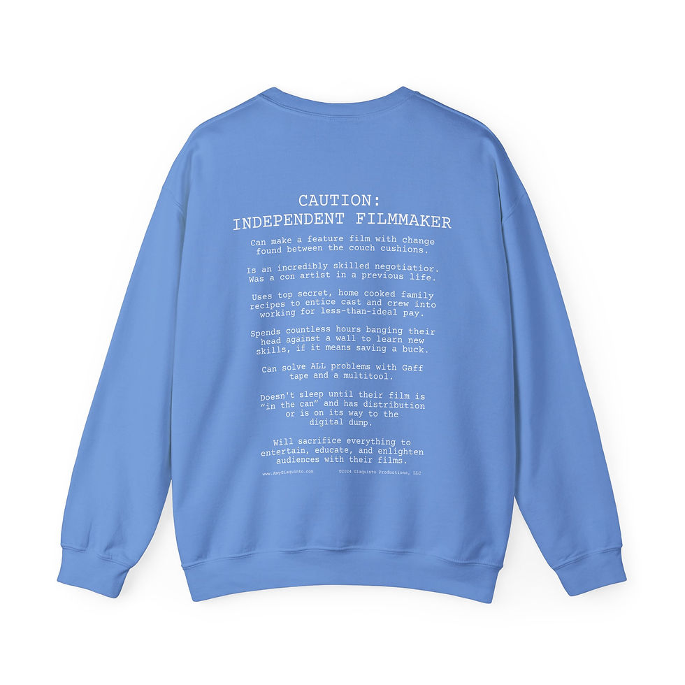 Thumbnail: Caution Independent Filmmaker Sweatshirt