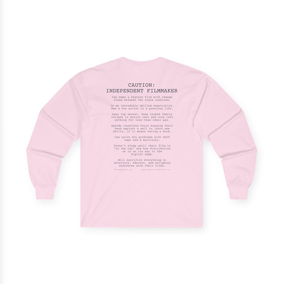 Thumbnail: Caution Independent Filmmaker Long Sleeve Tee