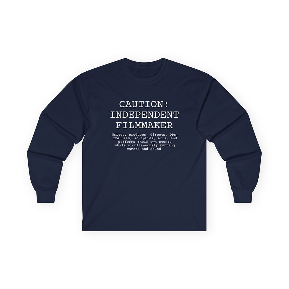 Thumbnail: Caution Independent Filmmaker Long Sleeve Tee