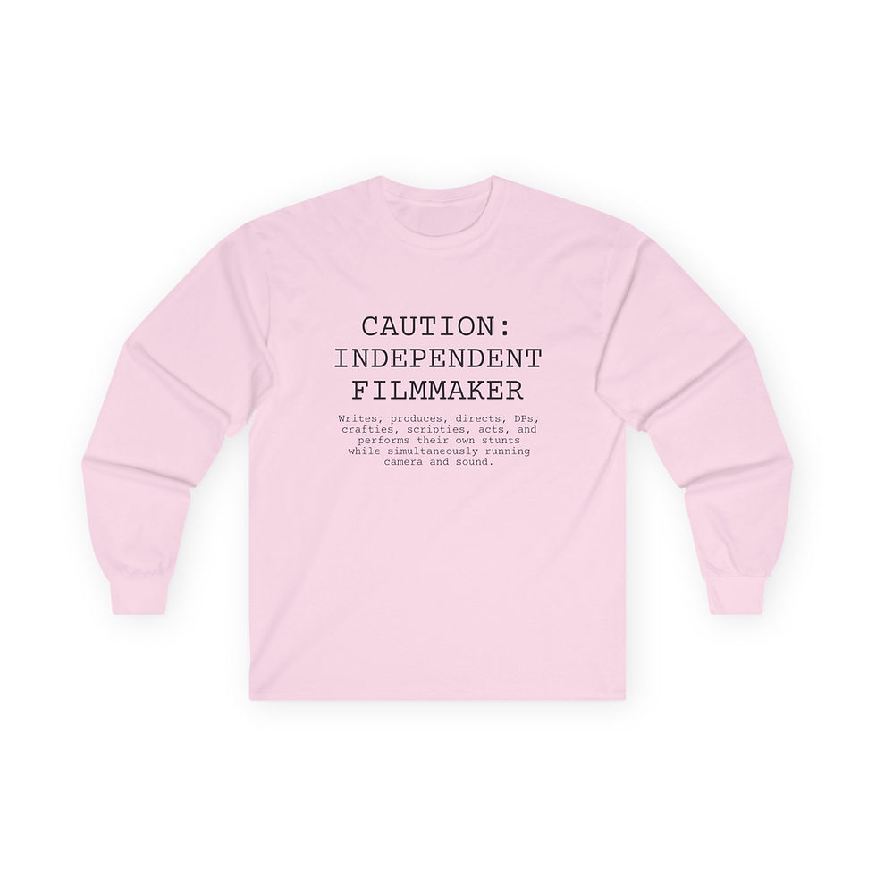 Thumbnail: Caution Independent Filmmaker Long Sleeve Tee