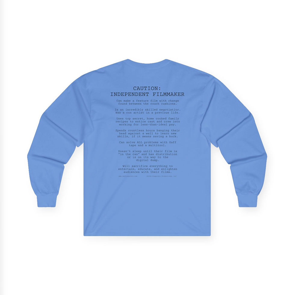 Thumbnail: Caution Independent Filmmaker Long Sleeve Tee