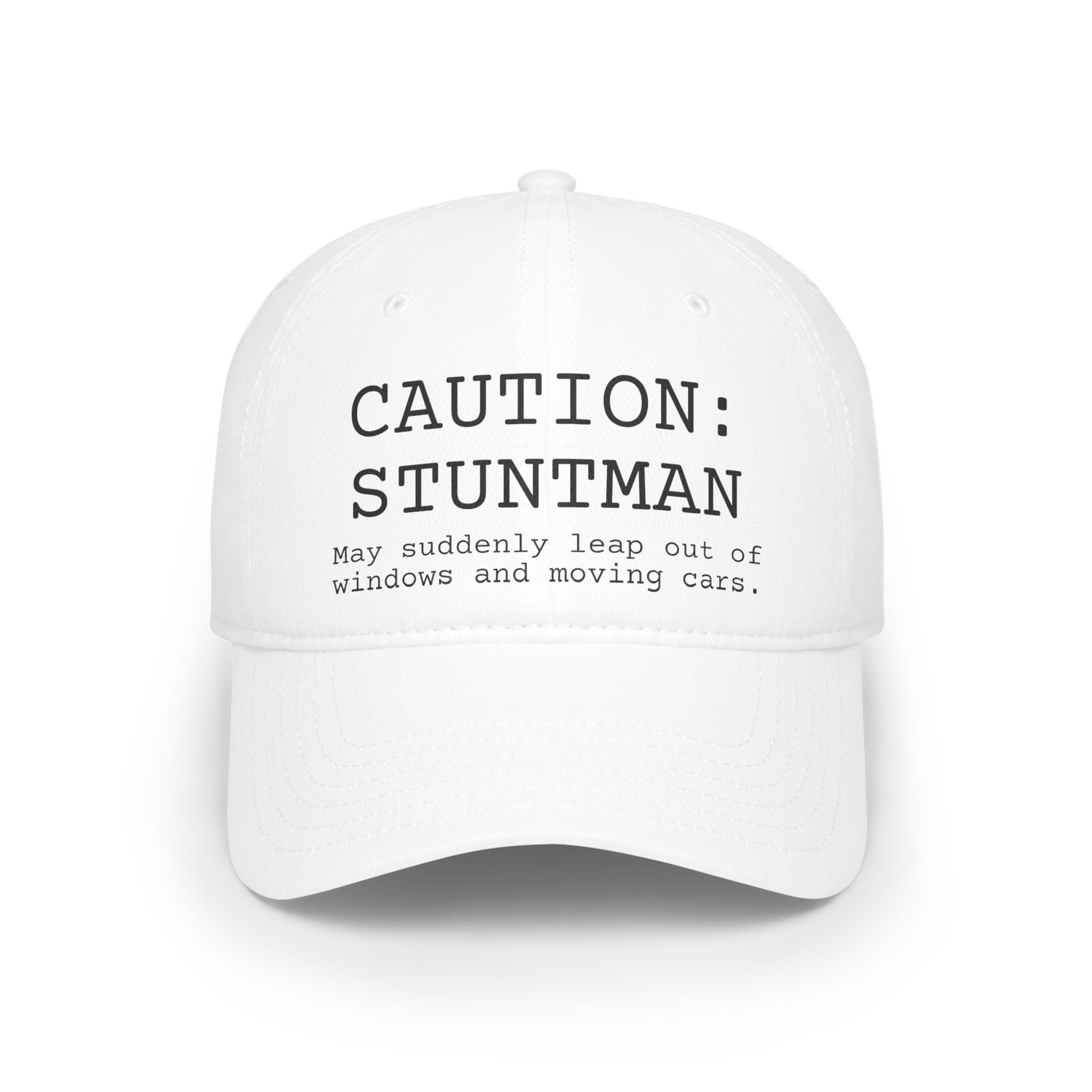 Caution Stuntman Baseball Cap