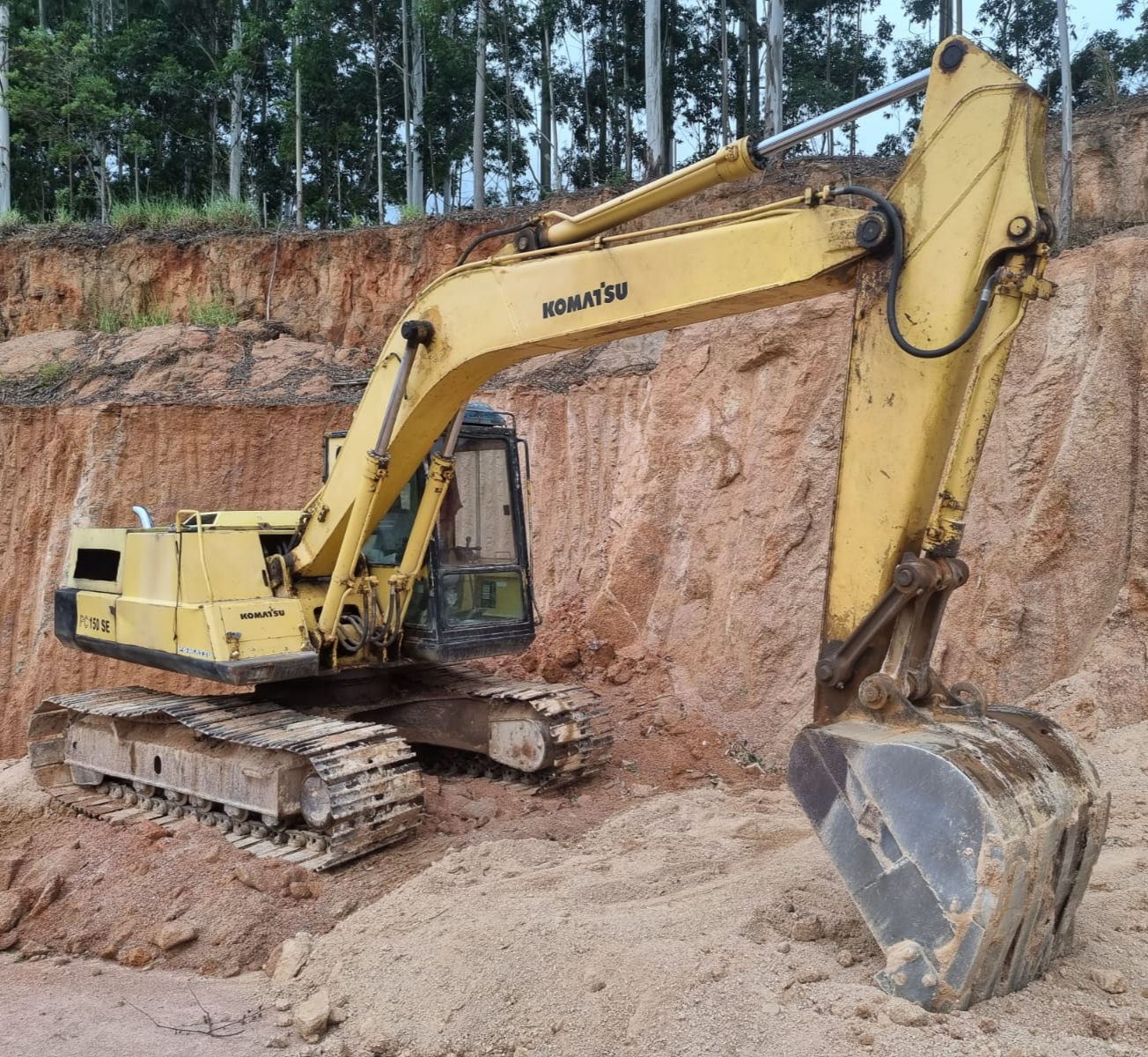 ESCAVADEIRA HIDRÁULICA KOMATSU PC150 SE, Ano 1991