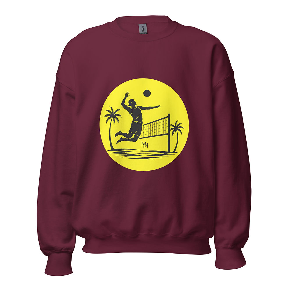unisex-crew-neck-sweatshirt-maroon-front-6a97330b2cb63