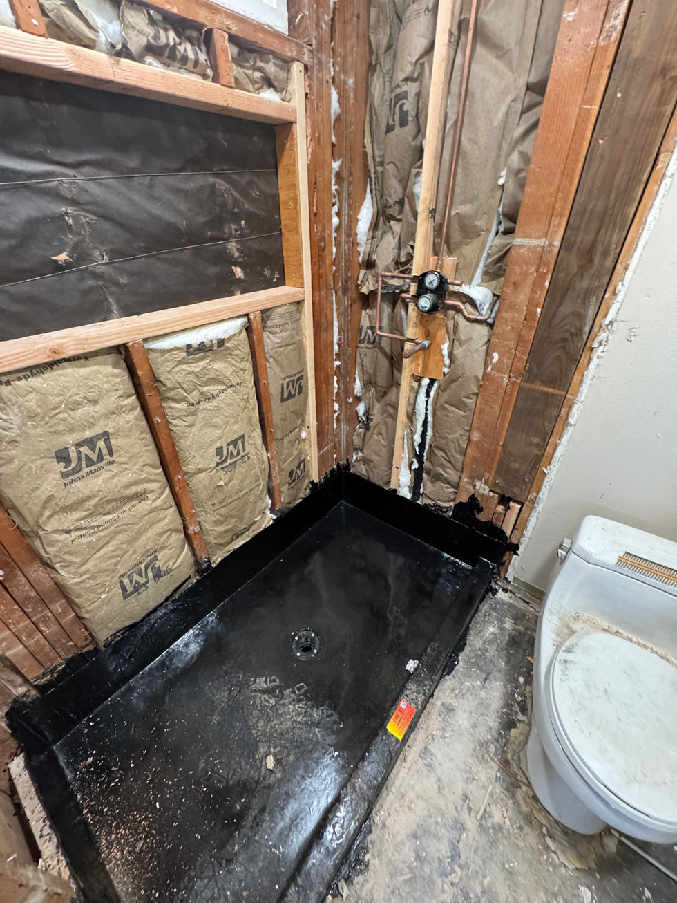 Surface preparation for interior remodeling.