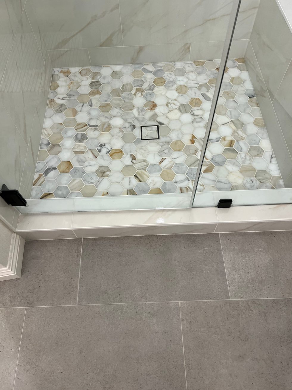 Premium bathroom tile craftsmanship and installation.