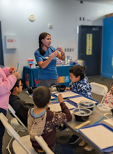 YES! Staff teaching STEAM Lesson