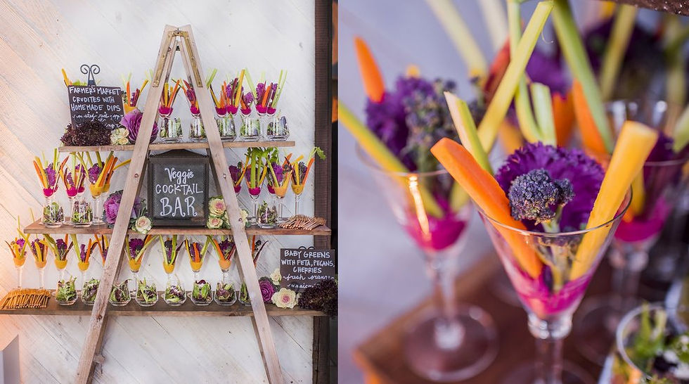 Farmer's Market Crudite Station with Choice of Hummus Dips