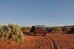 all over rover in the sand