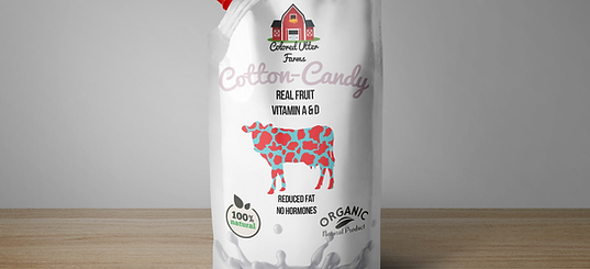Colored Utter Flavored Milk Mockup
