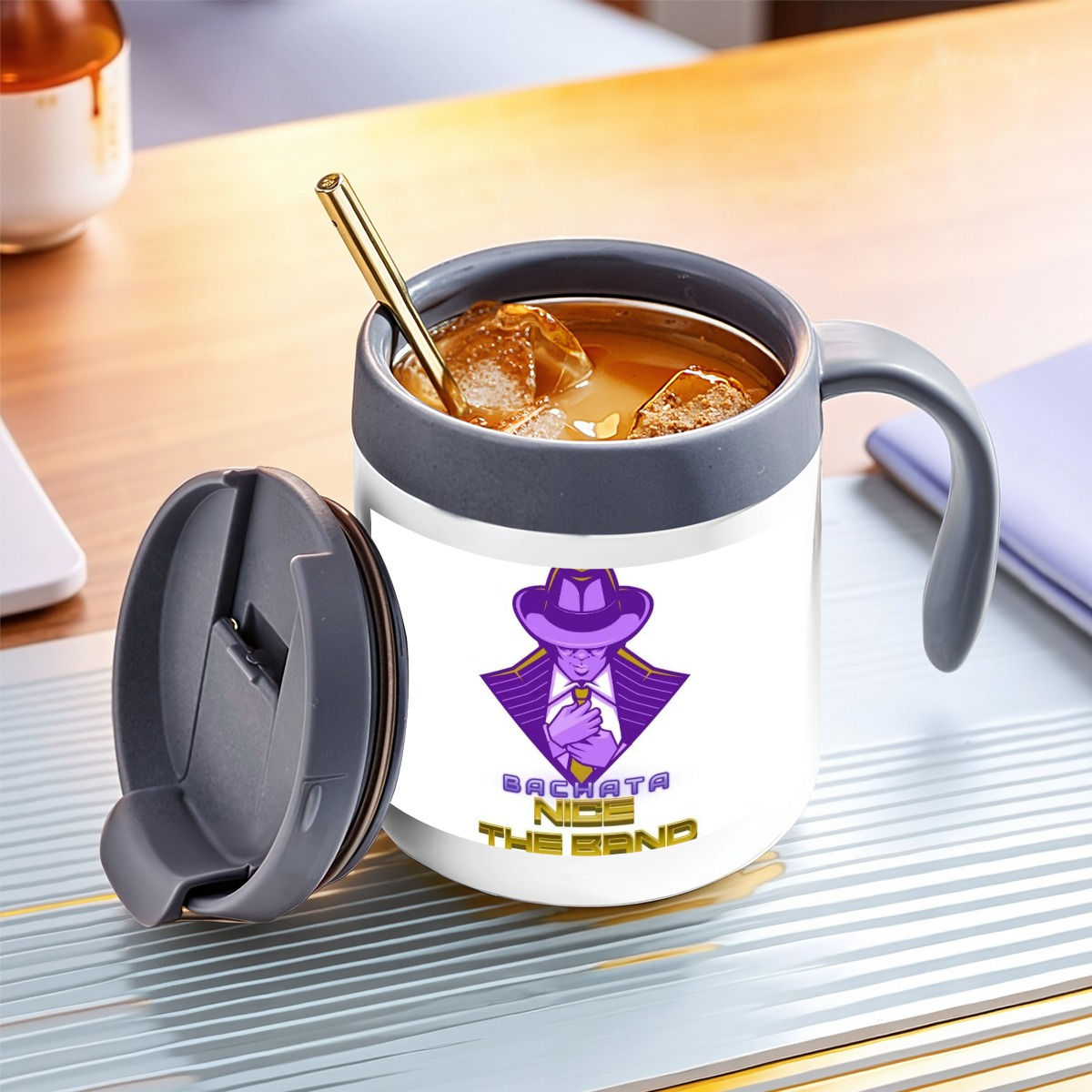 Bachata Nice 12Oz Car Insulated Mug For the USA