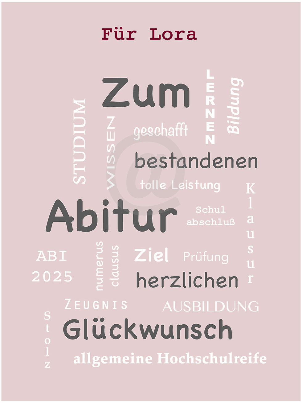 Thumbnail: Karte zum Abitur