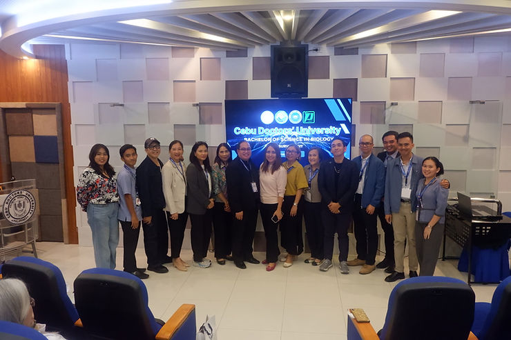 IN PHOTO: CAS Biology Team with the Resurvey Accreditors
