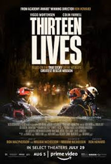 Thirteen Lives (2022) true survival story movie about Thai soccer team in a flooded cave, movie poster