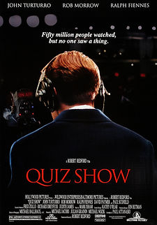 Quiz Show (1994) movie based on a true story about 1950s game show rigging, film poster