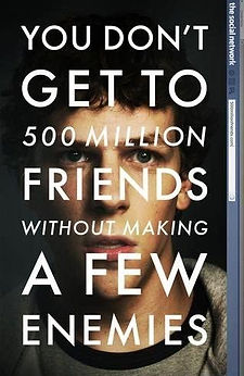 The Social Network (2010) film based on a true story about Mark Zuckerberg and Facebook, movie poster.jpg