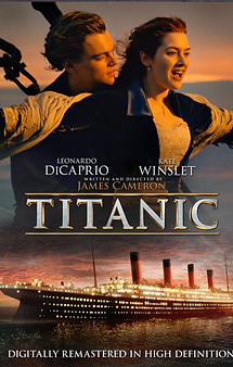Titanic (1997) movie based on a true story, Best Picture Oscar and Golden Globe award winner