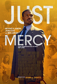 Just Mercy (2019) movie based on a true story, true crime, legal drama, true story film poster