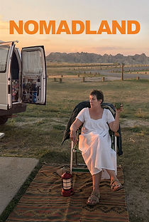 Nomadland (2020) movie based on a true story, Best Picture award winner, film poster