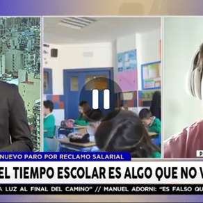 "El tiempo escolar es algo que no vuelve"