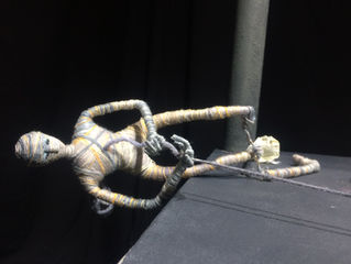 Broken foot, broken leg, broken puppet.