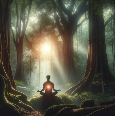 person finding inner peace