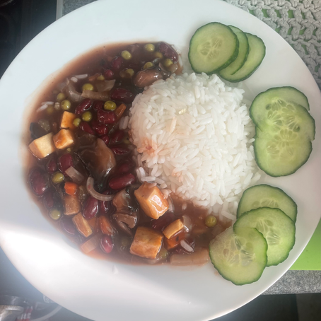 Sweet 'n' Sour Beans and Tofu