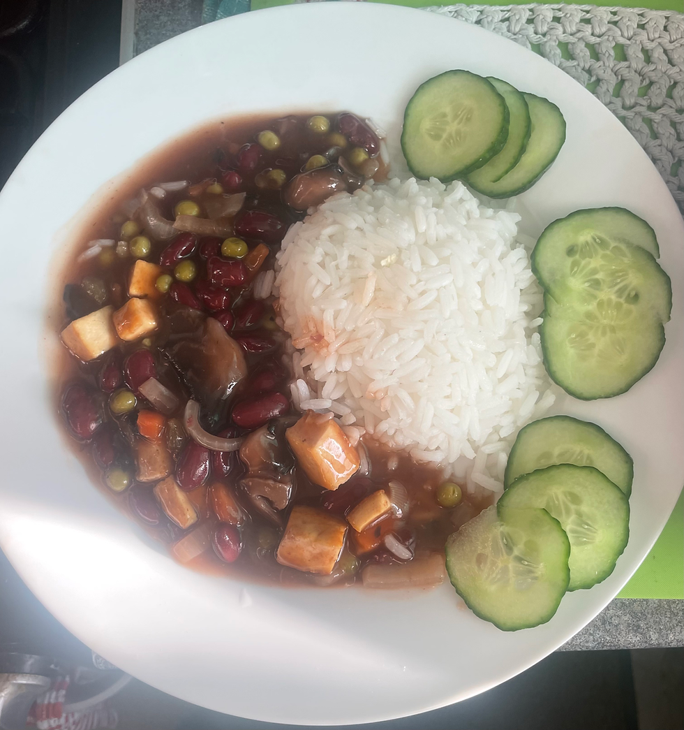 Sweet 'n' Sour Beans and Tofu