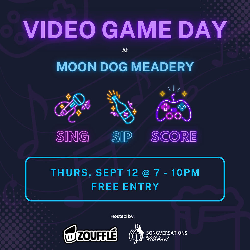 Video Game Day: Sing, Sip, Score!