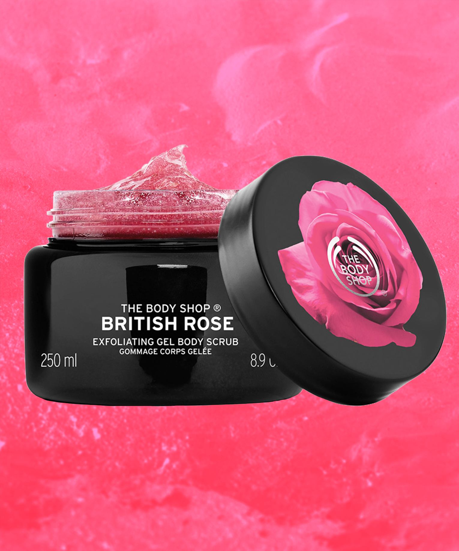 British Rose Exfoliating Gel Body Scrub 250 ML